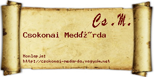 Csokonai Medárda névjegykártya